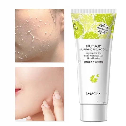 Gel de Esfoliação com Ácido de Frutas – Limpeza e Renovação Facial