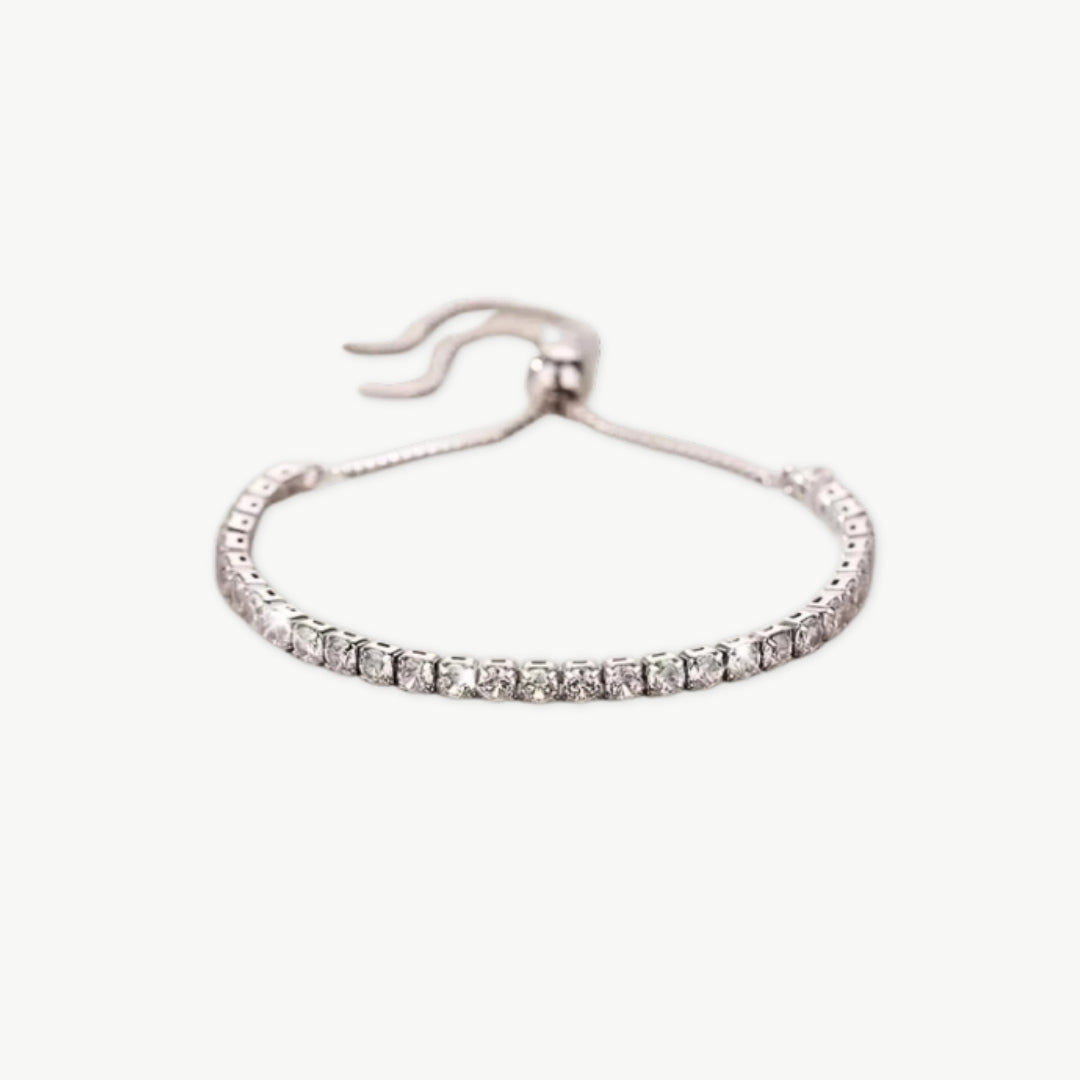 Pulseira Crystal Slim - Prata 925