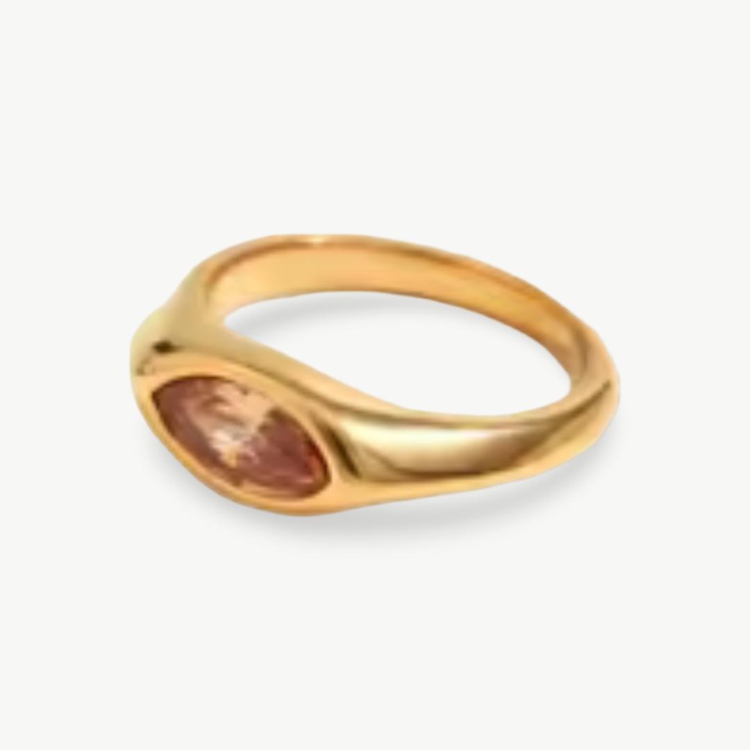 Anel Signet Marquise