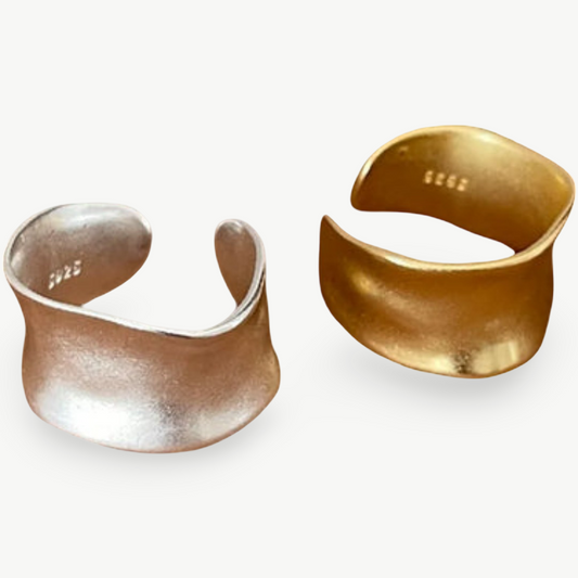 Anel Bold Sculptural Prata 925