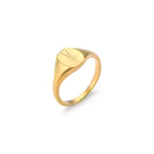 Anel Signet Flora