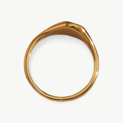Anel Signet Flora