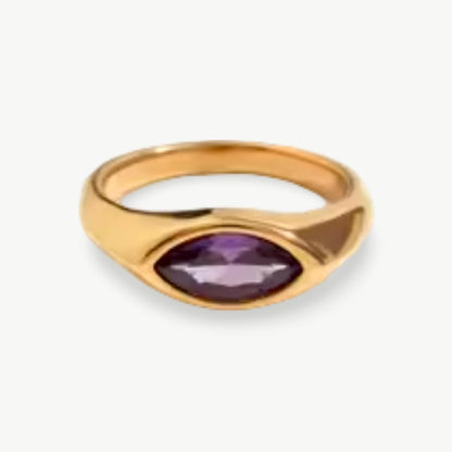 Anel Signet Marquise