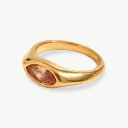 Anel Signet Marquise