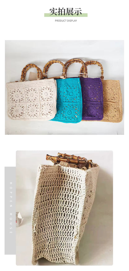 Tote Ravello – Artesanal em Algodão de Leite e Bambu