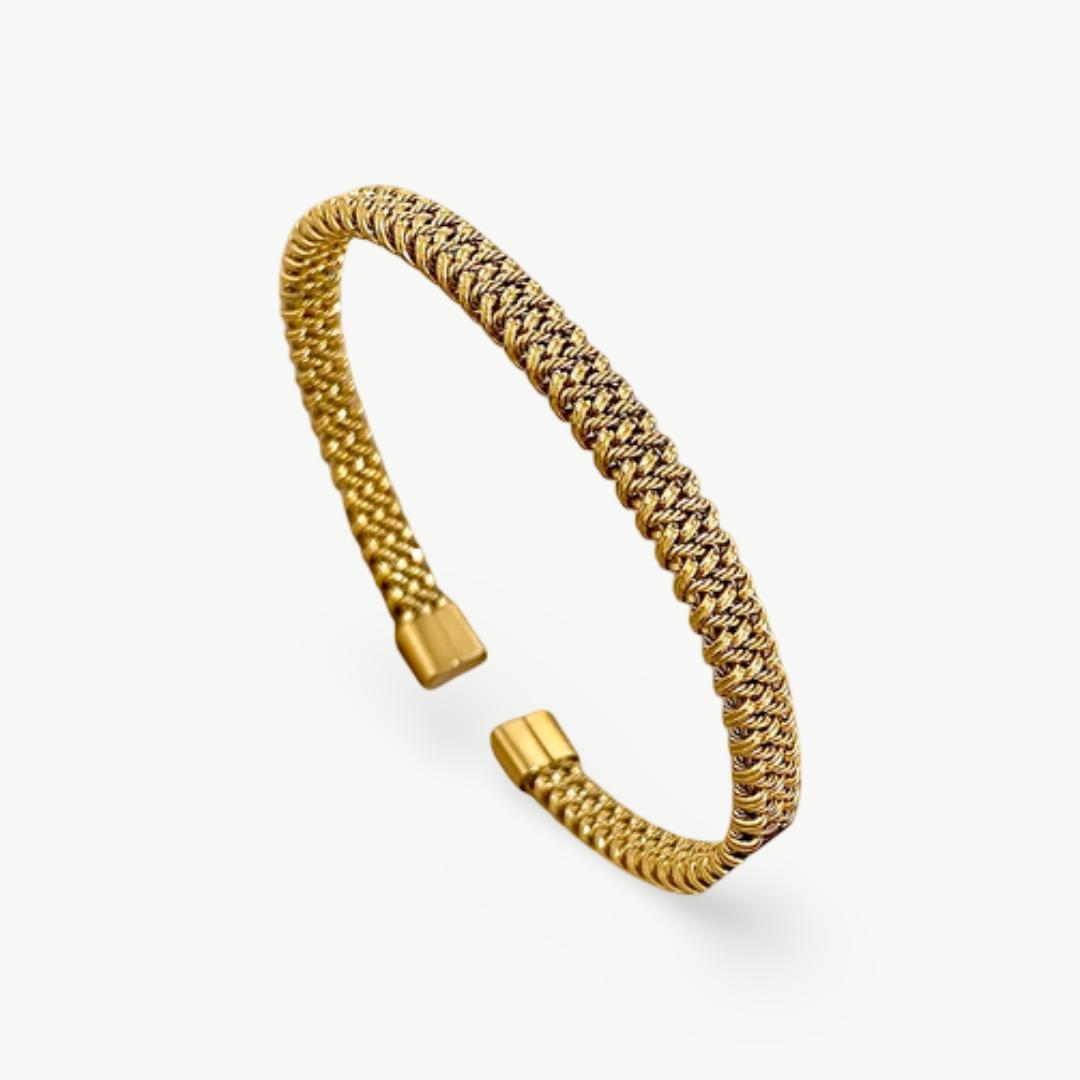 Bracelete Vintage Gold Weave