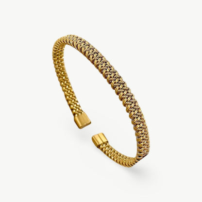 Bracelete Vintage Gold Weave