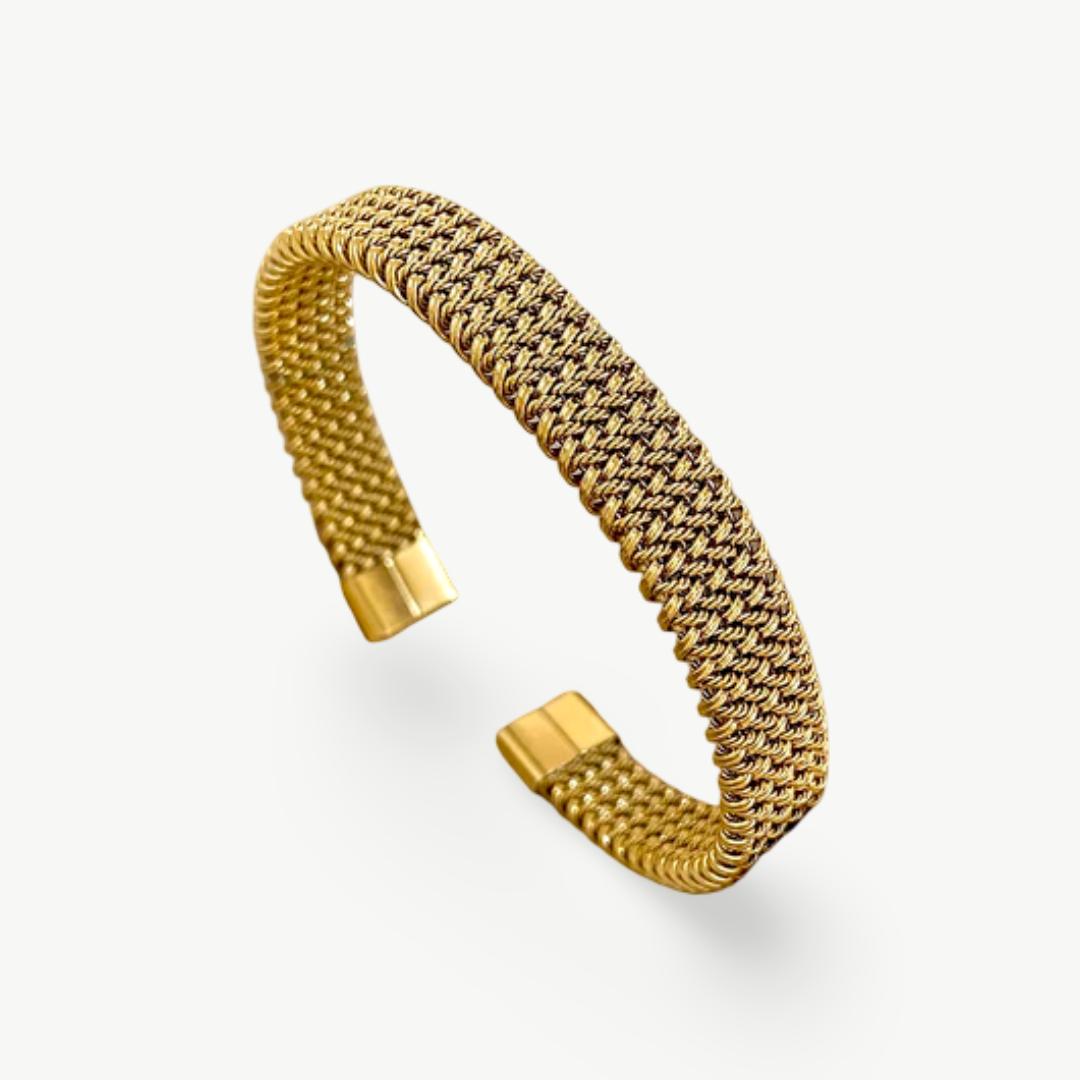 Bracelete Vintage Gold Weave