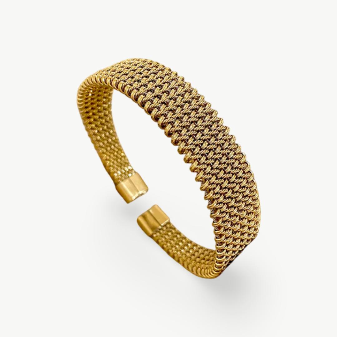 Bracelete Vintage Gold Weave