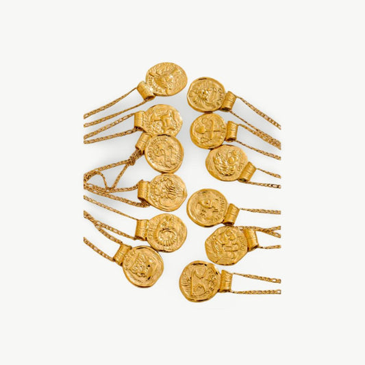 Colar Zodiac Coin