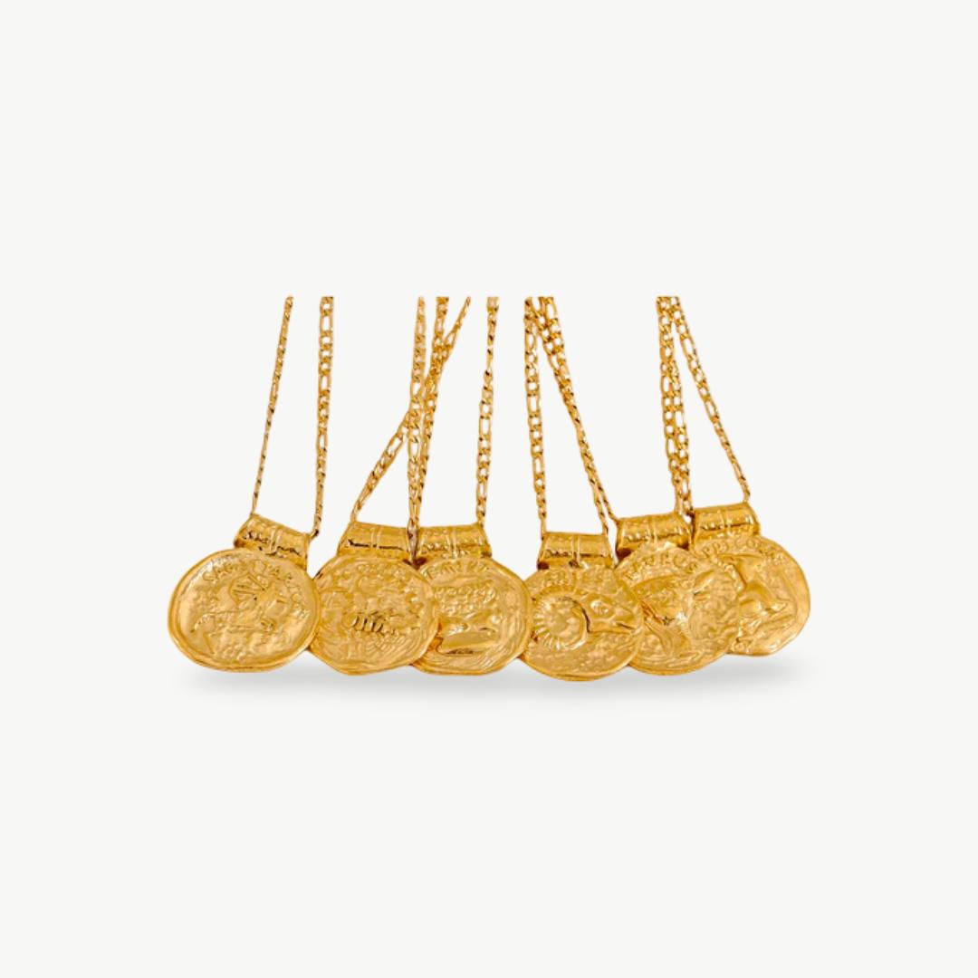 Colar Zodiac Coin