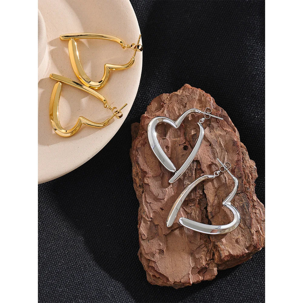 Brincos Knot Heart