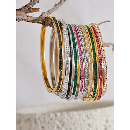 Bracelete Geométrico Zircônia