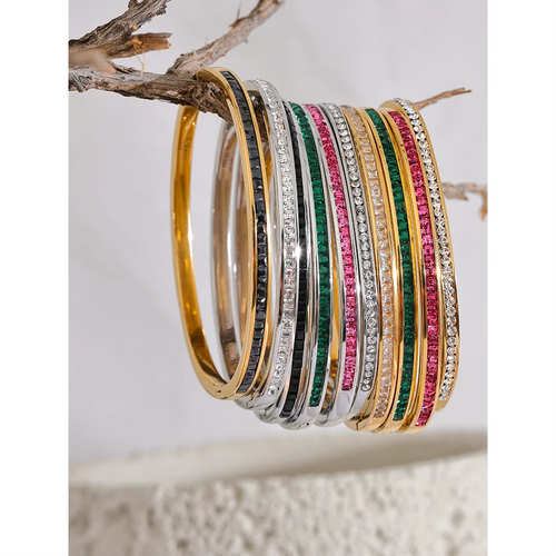 Bracelete Geométrico Zircônia