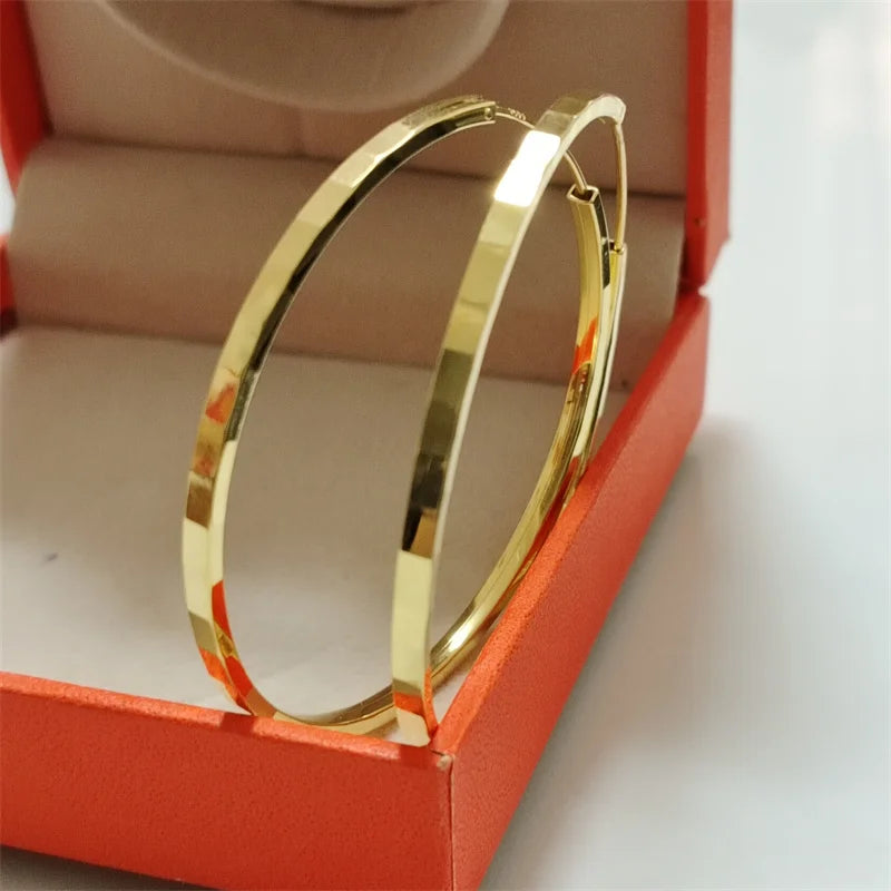 Argola Classic em Prata 925 e Ouro 18K