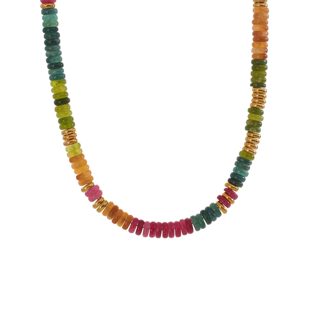 Colar Chroma em Pedras Naturais
