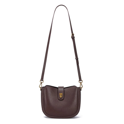 Bolsa Luna – Couro Genuíno de Acabamento Frosted