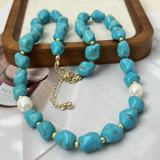 Colar Azure Pearl