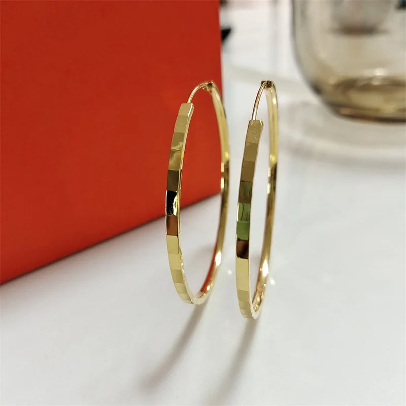 Argola Classic em Prata 925 e Ouro 18K