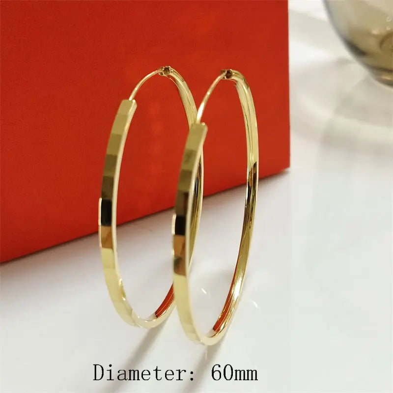 Argola Classic em Prata 925 e Ouro 18K