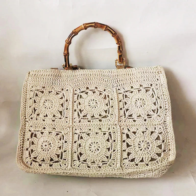 Tote Ravello – Artesanal em Algodão de Leite e Bambu