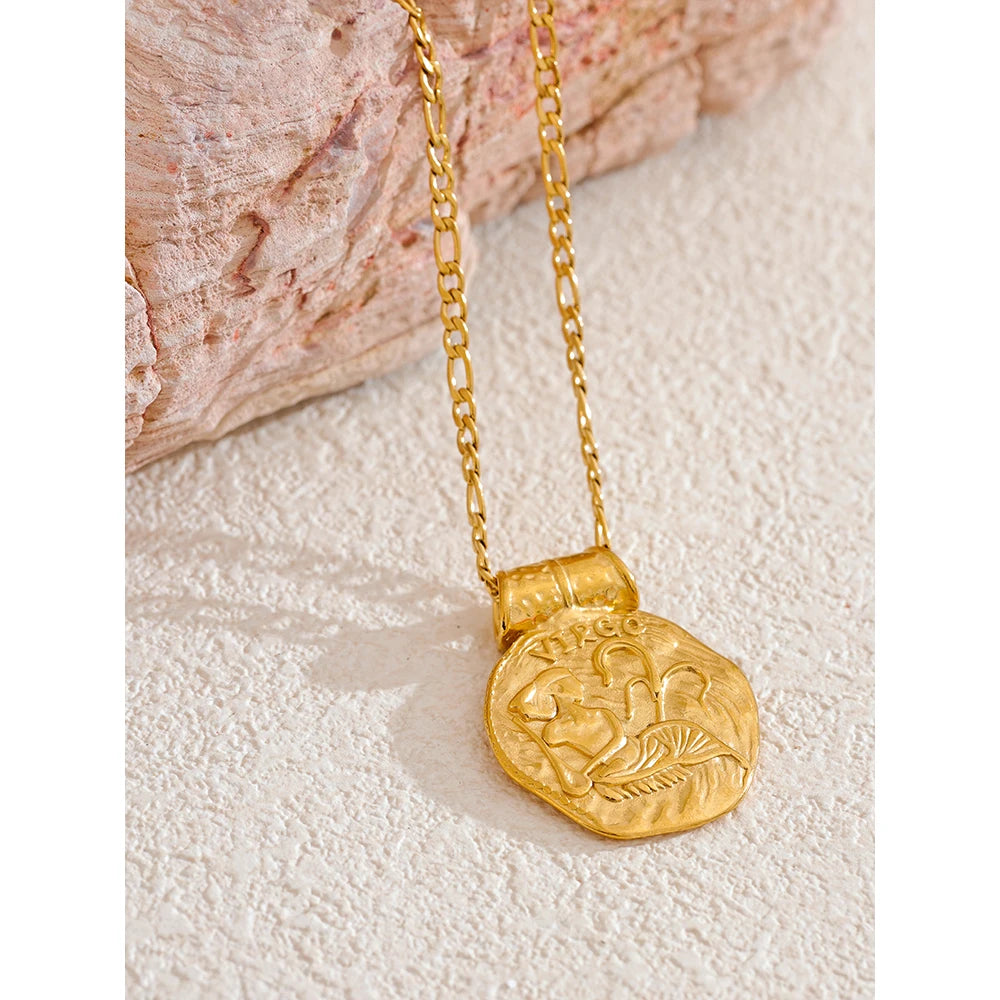 Colar Zodiac Coin