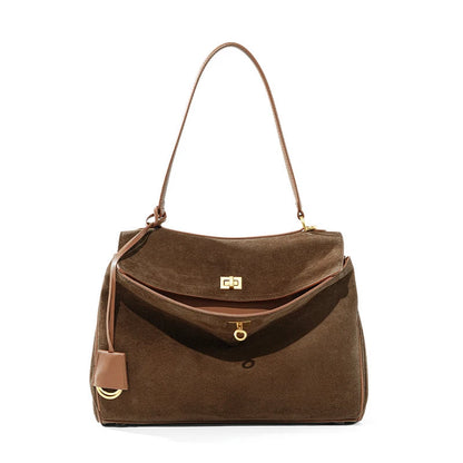 Bolsa Lugo – Camurça e Couro Genuíno