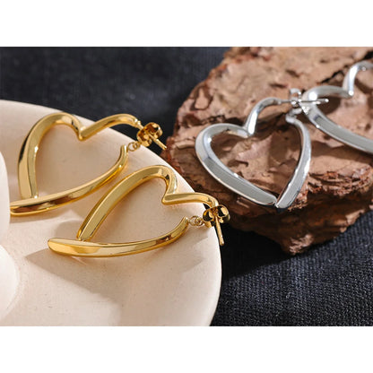 Brincos Knot Heart