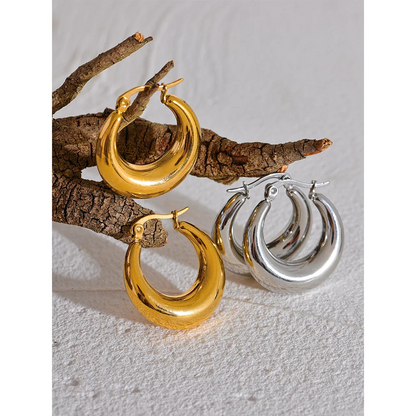 Brincos Bold Drop Hoop