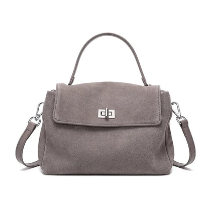 Bolsa Volterra – Couro Camurça Natural