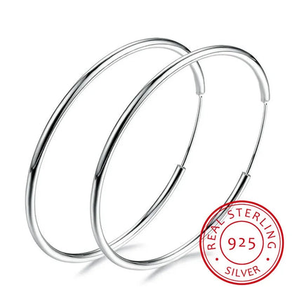 Argolas Slim Silver em Prata 925