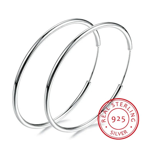 Argolas Slim Silver em Prata 925