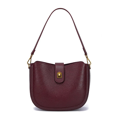 Bolsa Luna – Couro Genuíno de Acabamento Frosted