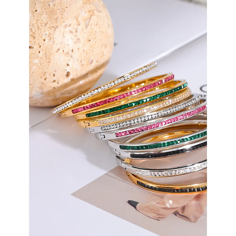 Bracelete Geométrico Zircônia