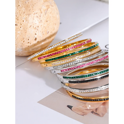 Bracelete Geométrico Zircônia