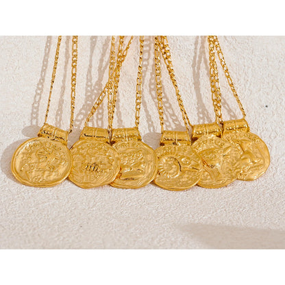 Colar Zodiac Coin