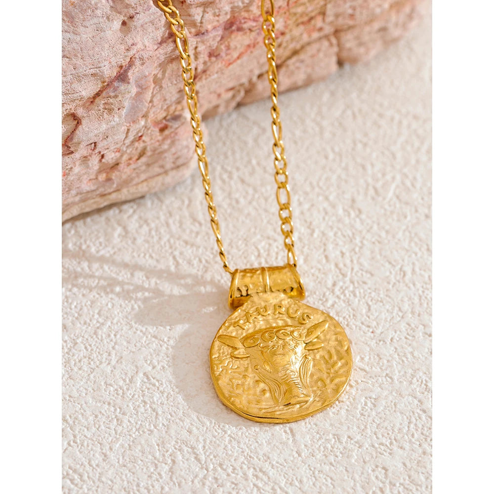 Colar Zodiac Coin