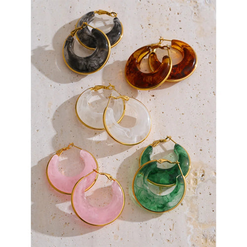 Brincos Resin Hoop
