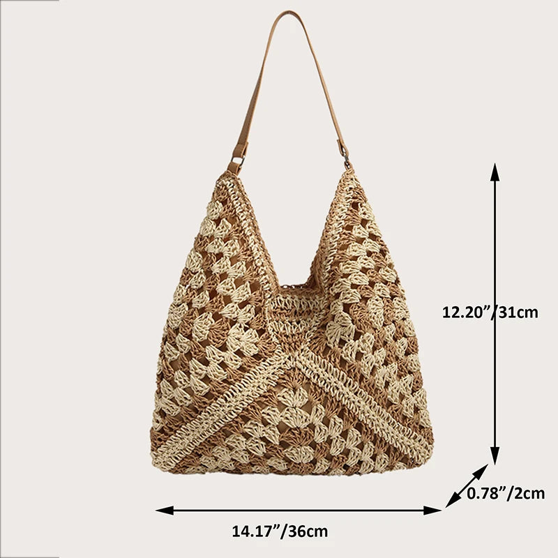 Bolsa Positano – Hobo em Trama de Fibra Artesanal