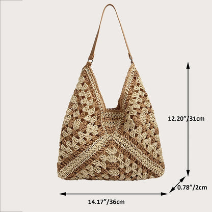 Bolsa Positano – Hobo em Trama de Fibra Artesanal