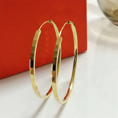 Argola Classic em Prata 925 e Ouro 18K