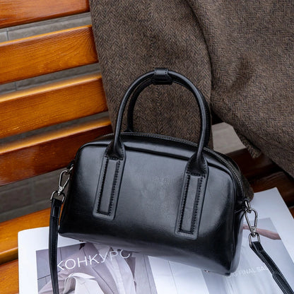 Bolsa Varese — Couro Genuíno de Acabamento Oil Wax