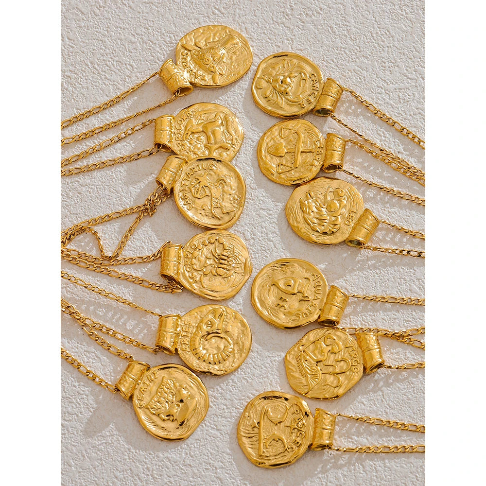Colar Zodiac Coin