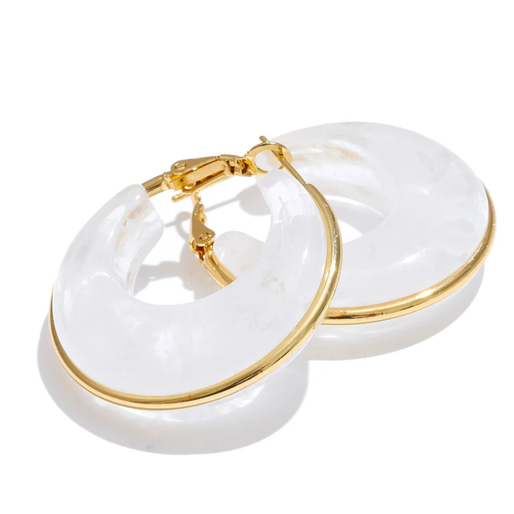 Brincos Resin Hoop
