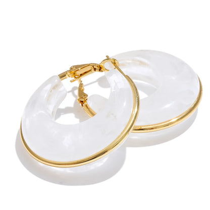 Brincos Resin Hoop