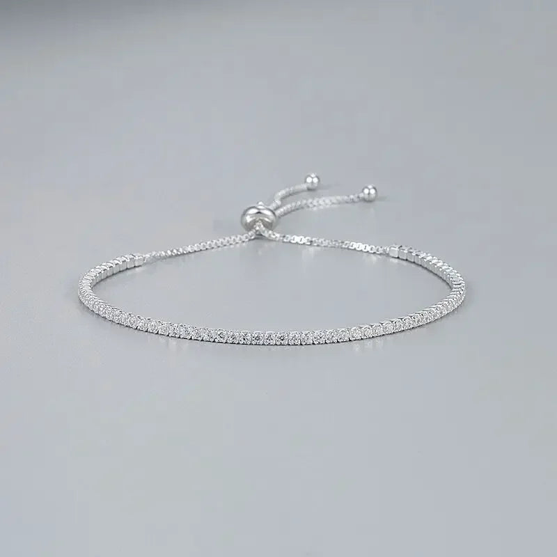 Pulseira Crystal Slim - Prata 925