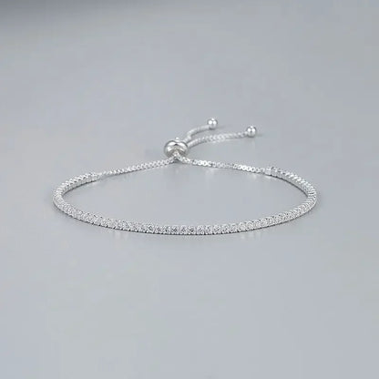 Pulseira Crystal Slim - Prata 925