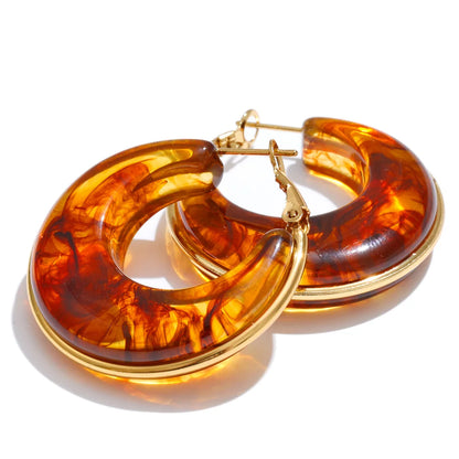 Brincos Resin Hoop