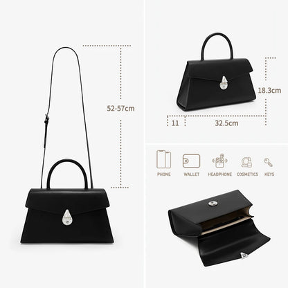 Bolsa Ischia – Couro Genuíno de Grão Integral e Madrepérola