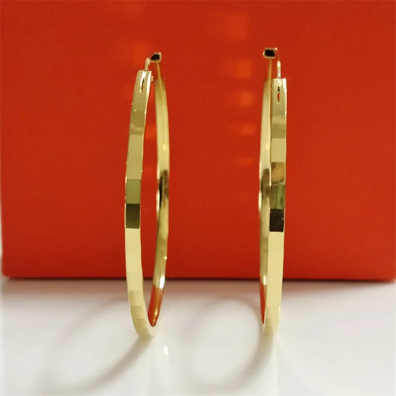 Argola Classic em Prata 925 e Ouro 18K